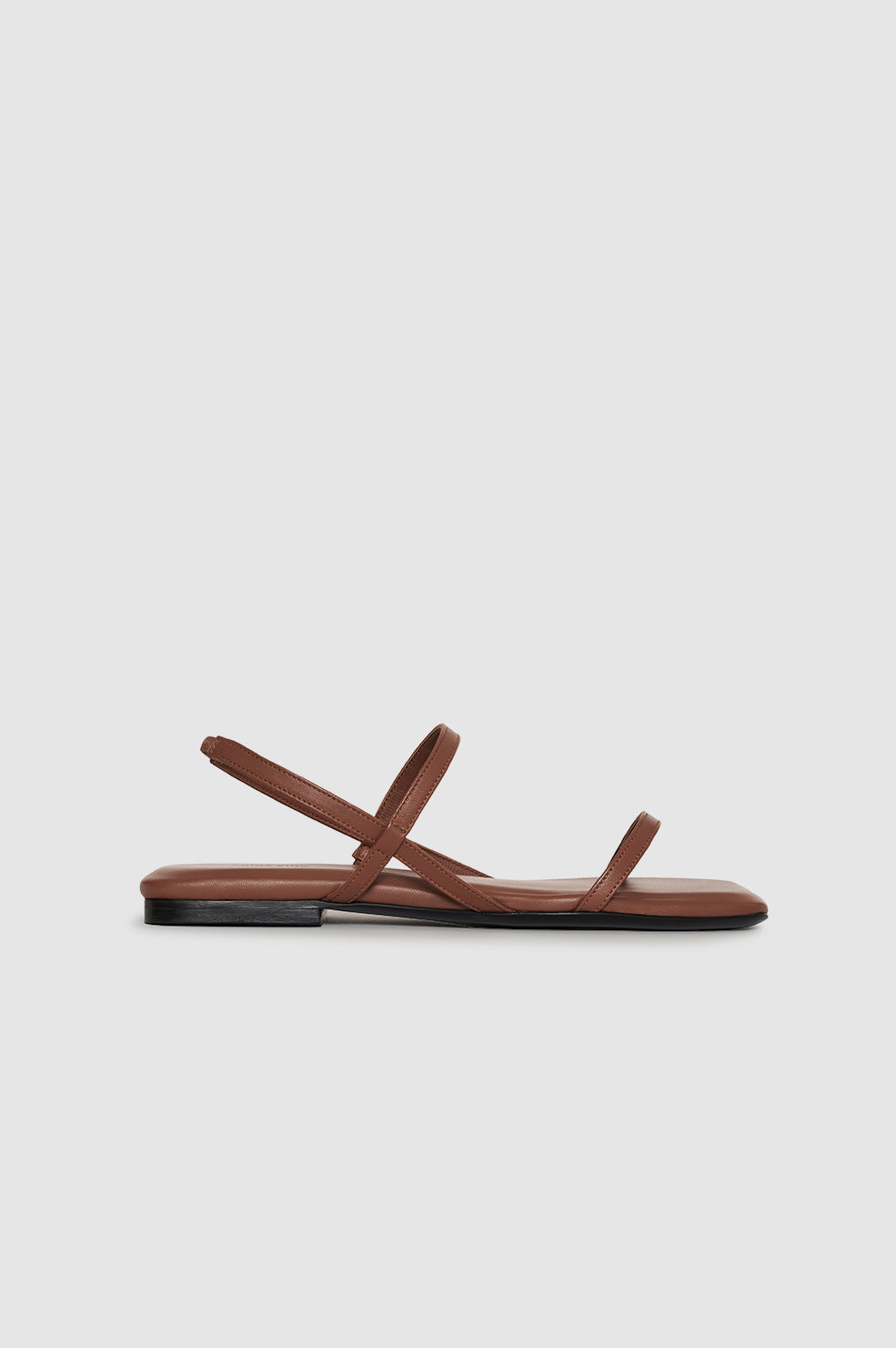 Hilda Flat Sandals - Cognac