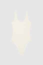 ANINE BING Jace One Piece - Cream - Front View