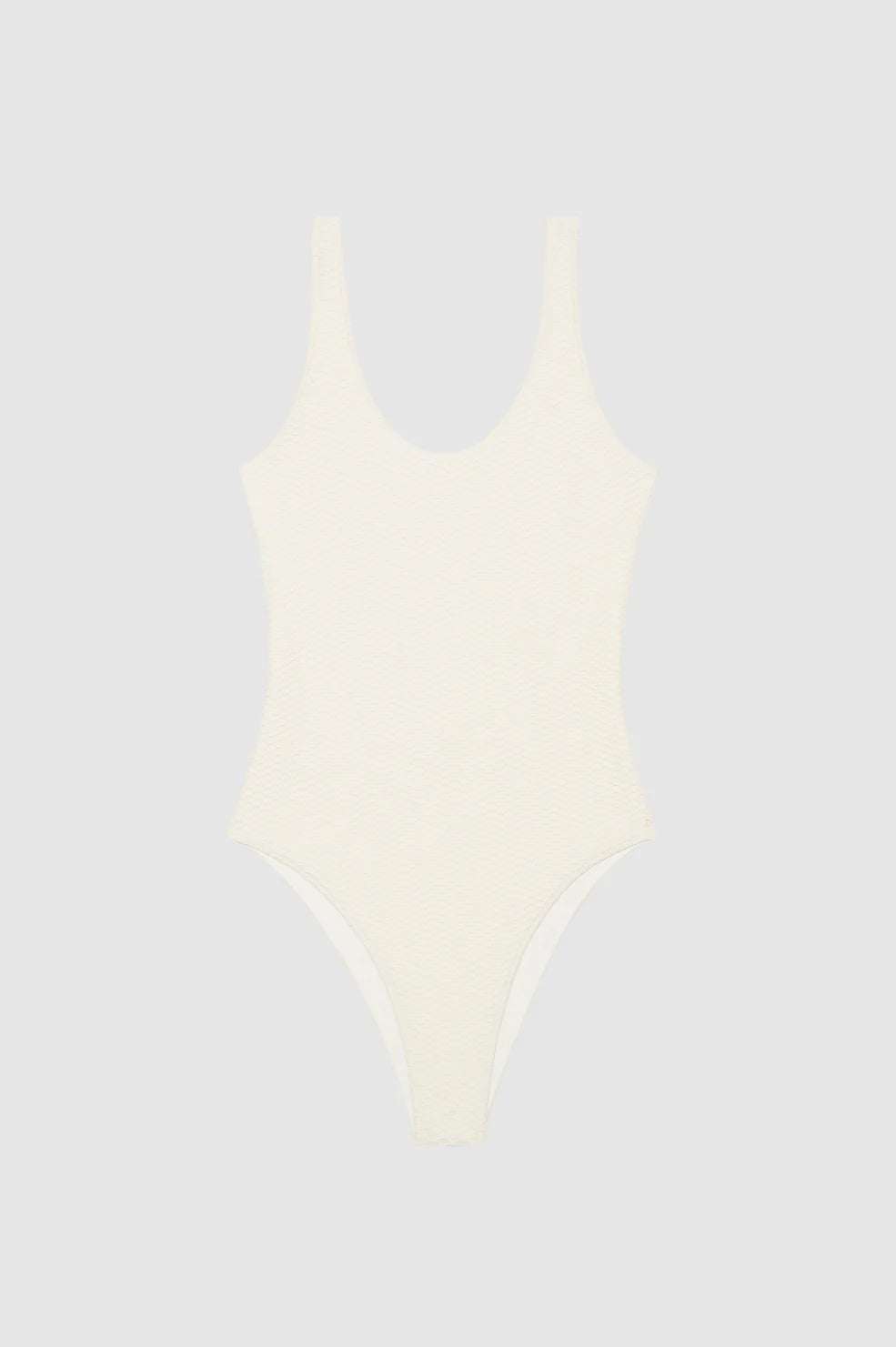 ANINE BING Jace One Piece - Cream - Front View