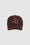 ANINE BING Jeremy Baseball Cap Letterman - Dark Burgundy - Front View