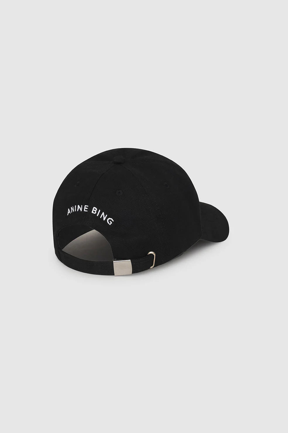 ANINE BING Jeremy Baseball Cap - Black - Back View