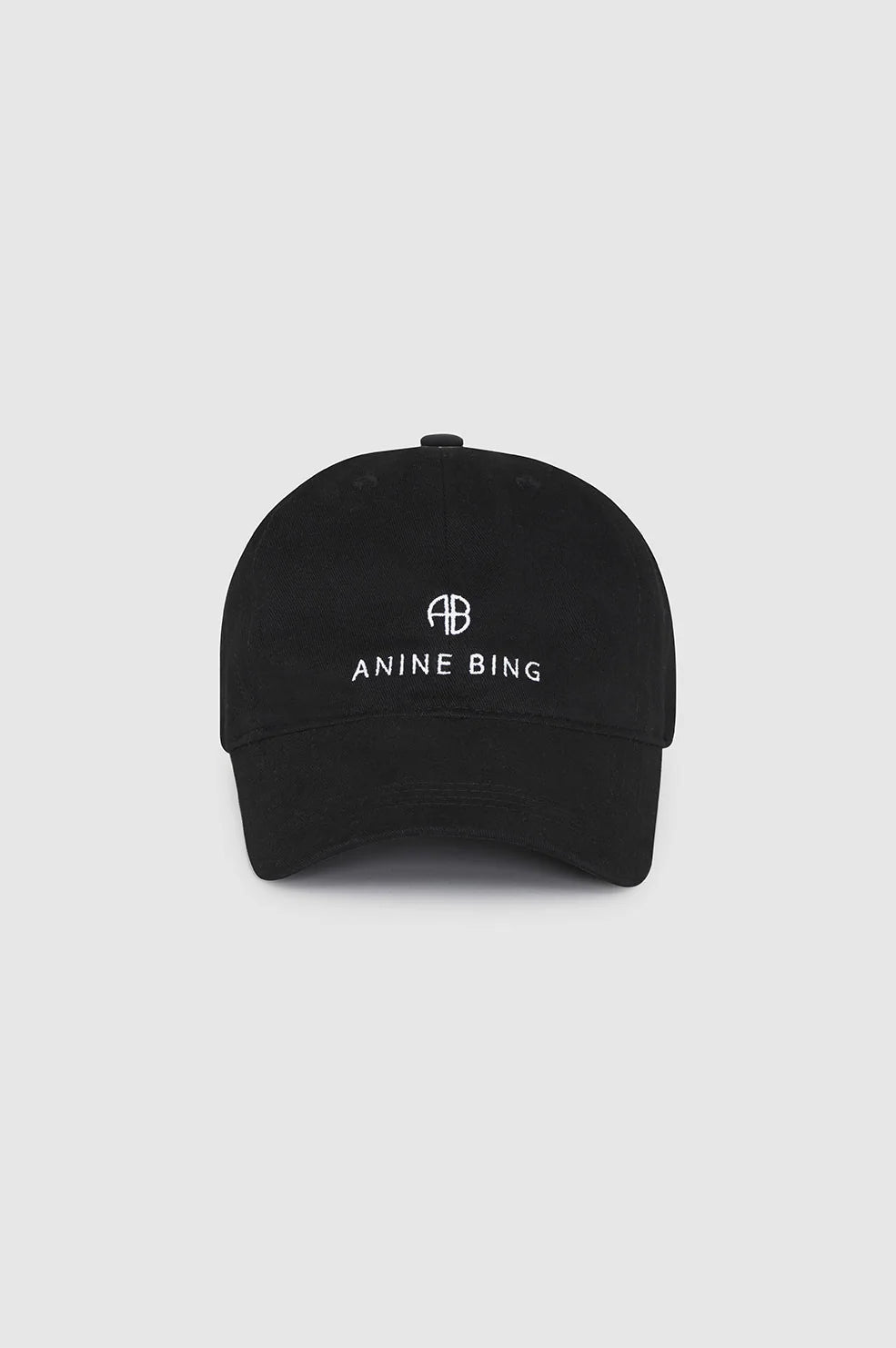 ANINE BING Jeremy Baseball Cap - Black - Front View