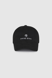 ANINE BING Jeremy Baseball Cap - Black - Front View