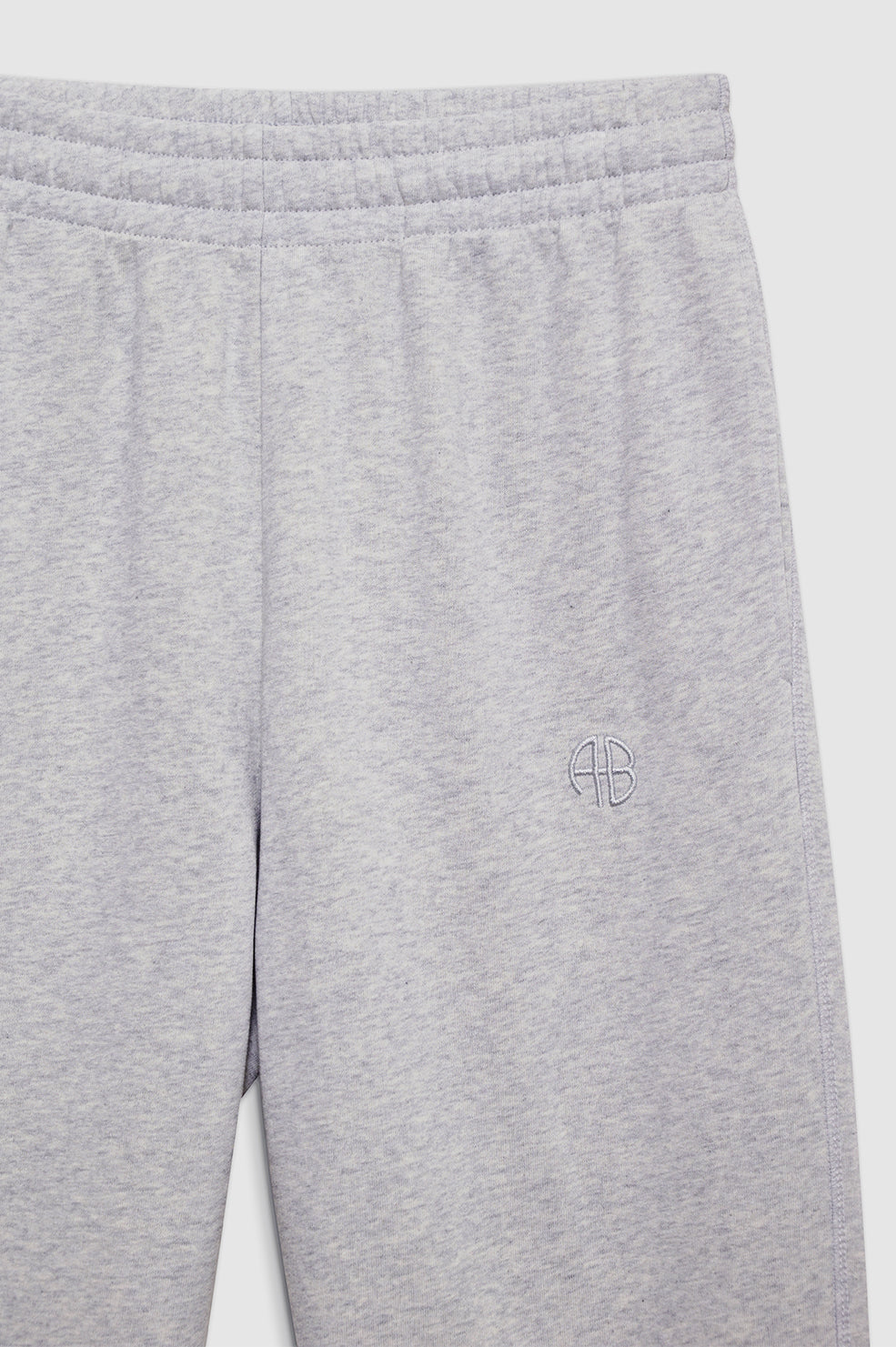 ANINE BING Karter Jogger - Medium Heather Grey - Detail View