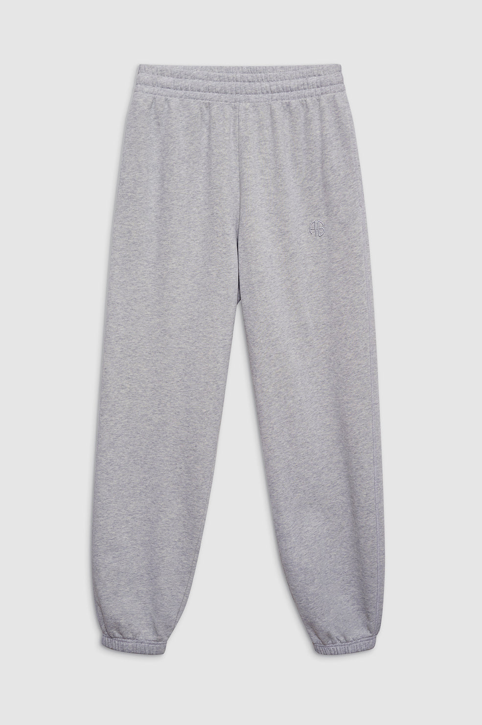 ANINE BING Karter Jogger - Medium Heather Grey - Front View