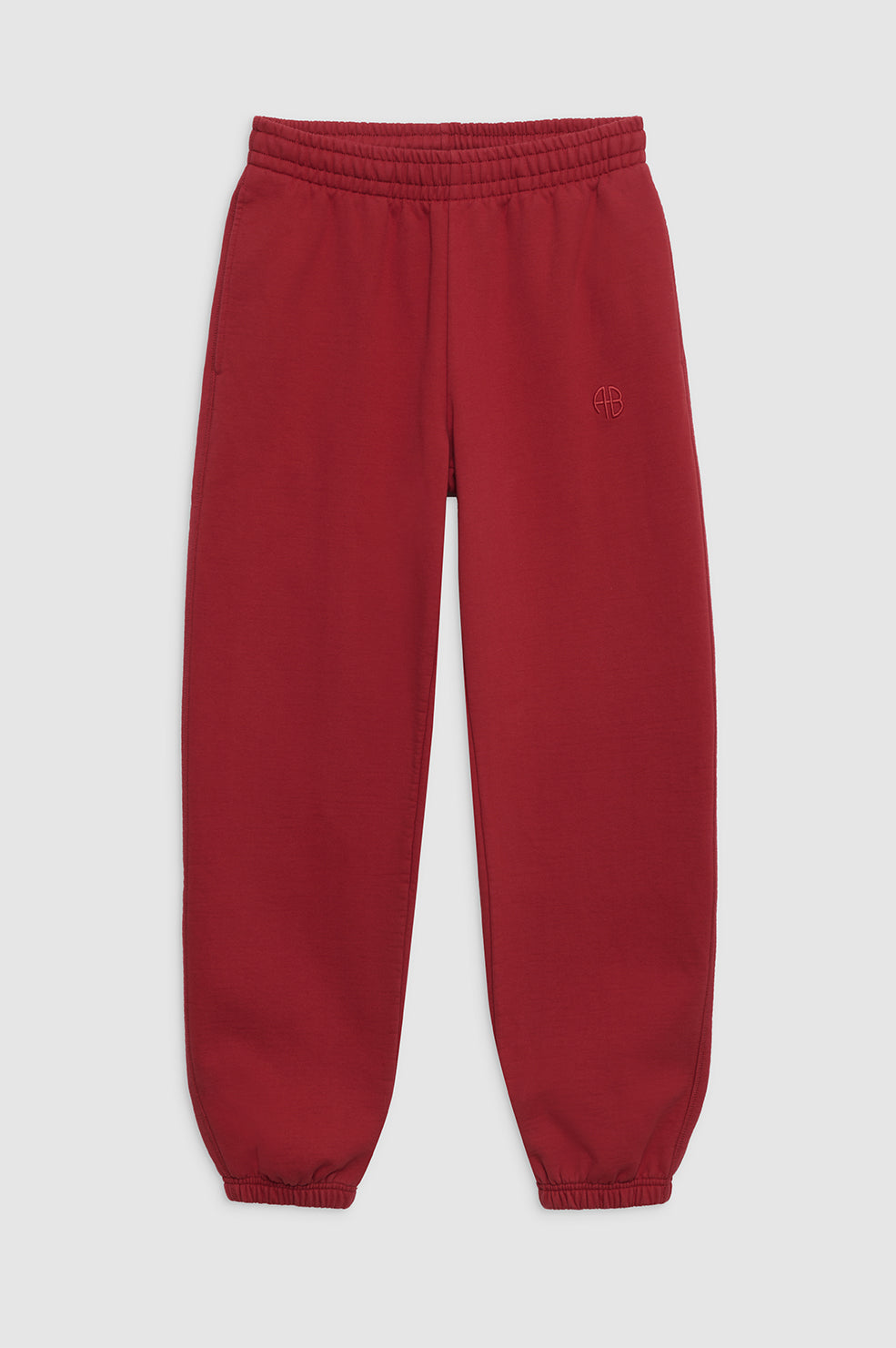 ANINE BING Karter Jogger - Washed Red - Front View