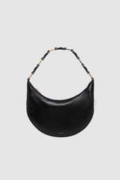 ANINE BING Kate Hobo Bag - Black - Front View