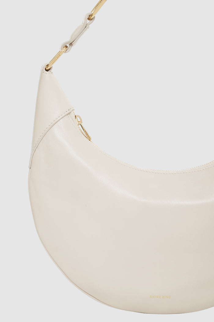 ANINE BING Kate Hobo Bag - Bone - Detail View