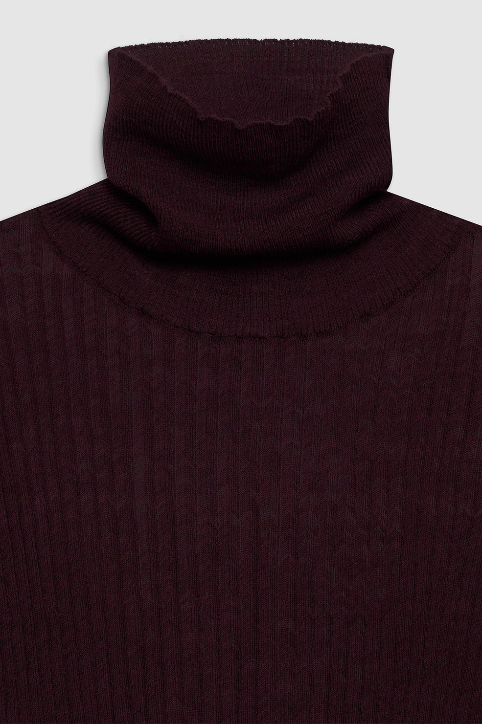 ANINE BING Kyle Sweater - Bordeaux - Detail View