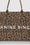 ANINE BING Leo Canvas Tote - Black And Brown Leopard - Detail View