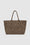 ANINE BING Leo Canvas Tote - Black And Brown Leopard - Back View