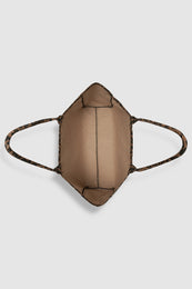 ANINE BING Leo Canvas Tote - Black And Brown Leopard - Inside View