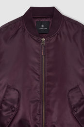 ANINE BING Leon Bomber - Bordeaux - Detail View