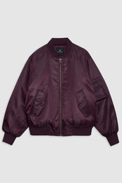 ANINE BING Leon Bomber - Bordeaux - Front View