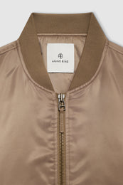 ANINE BING Leon Bomber - Sepia - Detail View