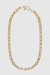 ANINE BING Link Necklace - 14k Gold - Front View