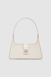 ANINE BING Lou Shoulder Bag - High-Shine Bone - Front View