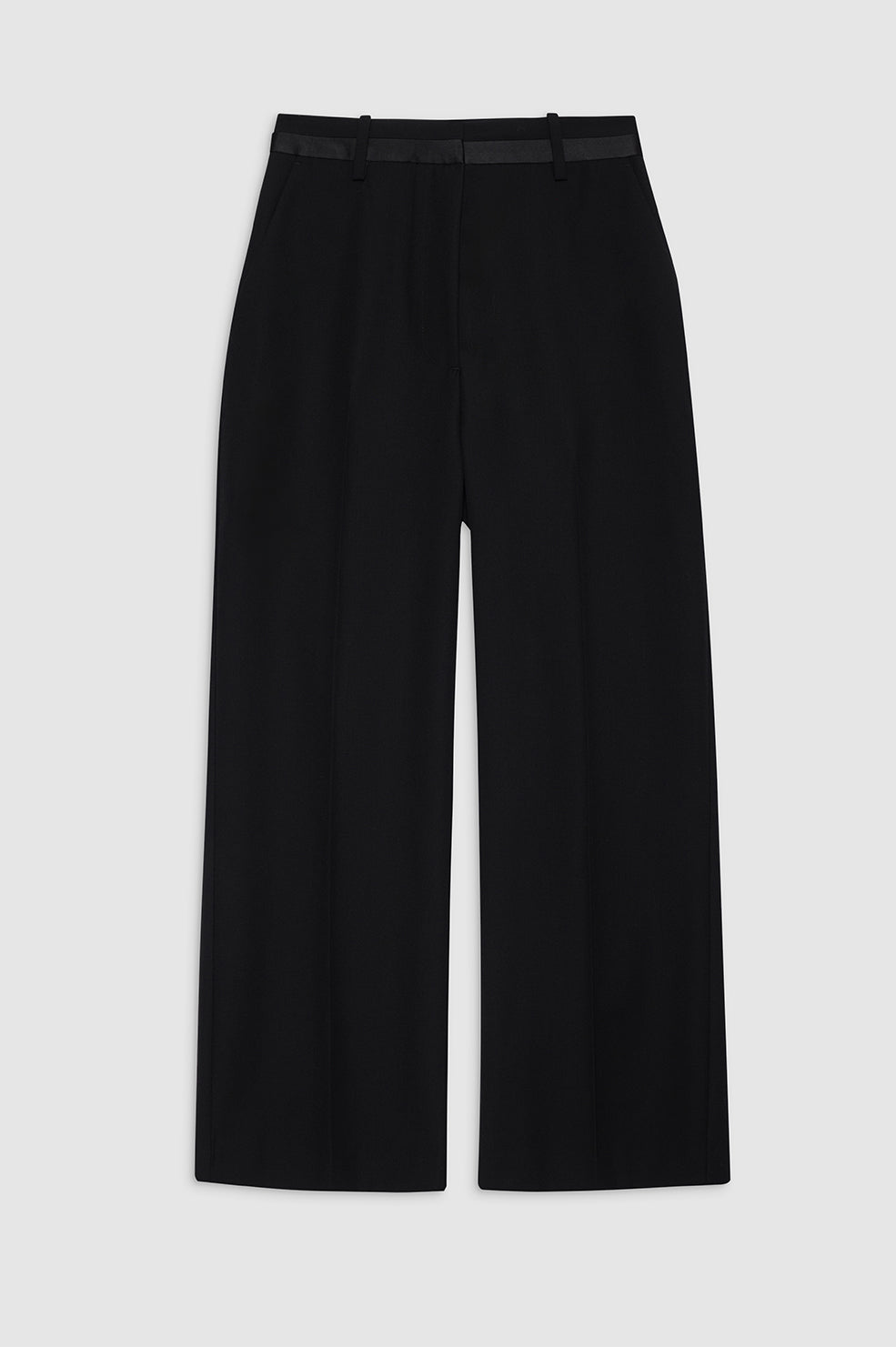 ANINE BING Louisa Trouser - Black - Front View