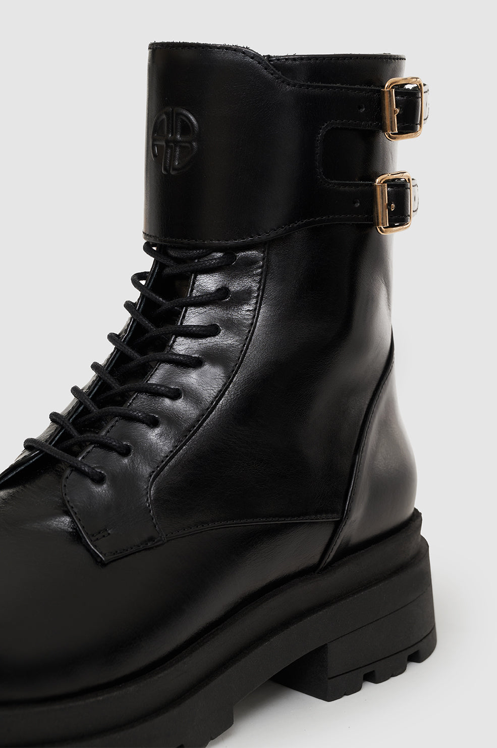 ANINE BING Maeve Boots - Black - Detail View