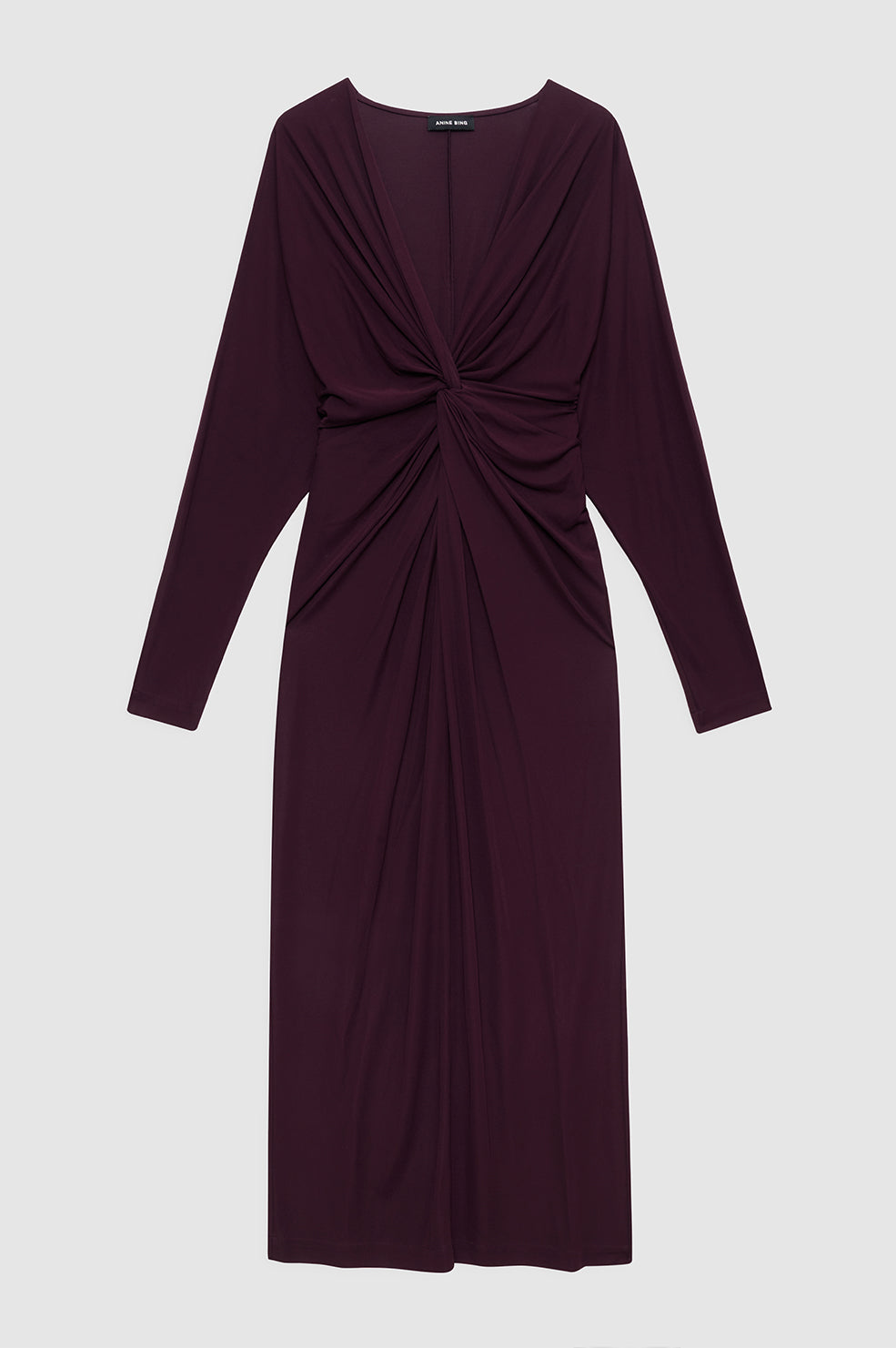 ANINE BING Mathilde Dress - Bordeaux - Front View