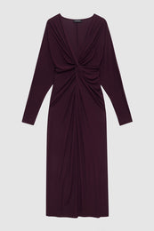 ANINE BING Mathilde Dress - Bordeaux - Front View