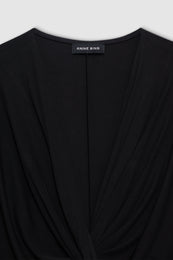 ANINE BING Mathilde Mini Dress - Black - Detail View