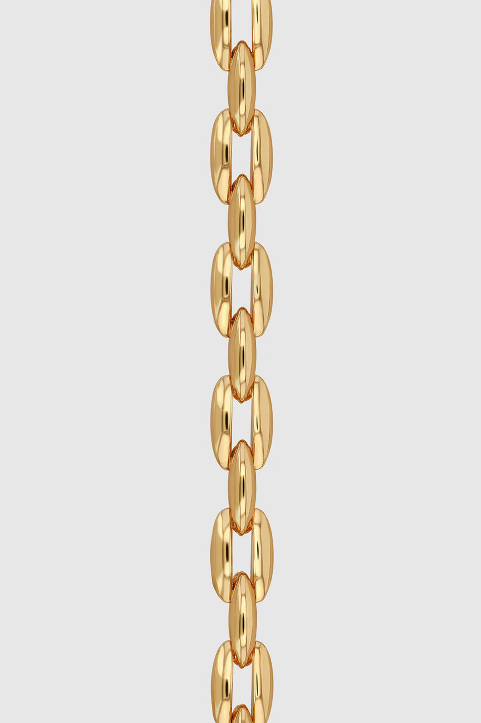 ANINE BING Oval Link Necklace - Gold - Detail View