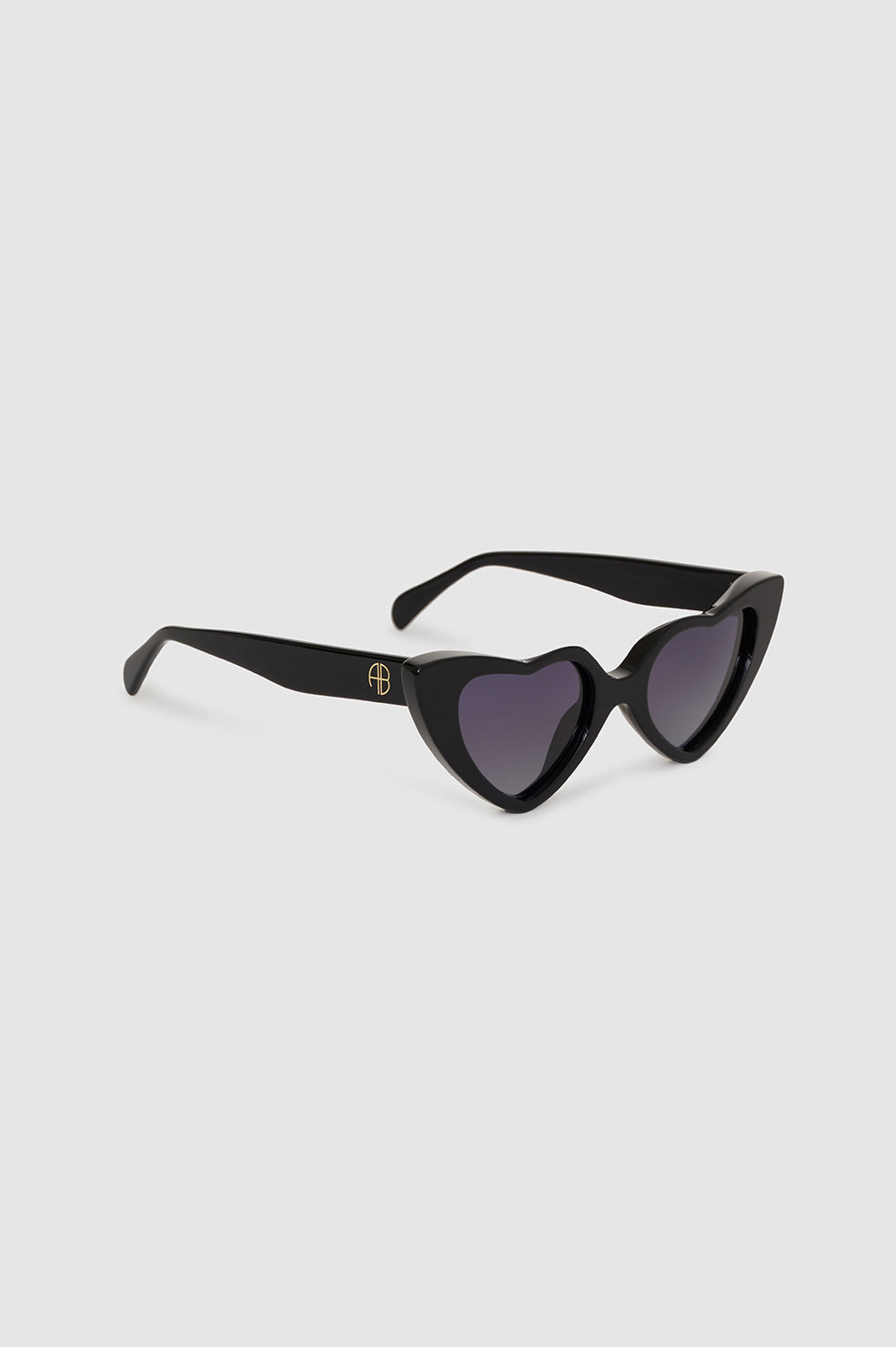 ANINE BING Pierce Sunglasses - Black - Side View