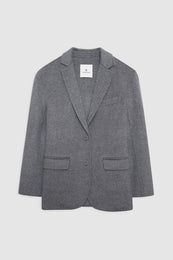 ANINE BING Quinn Blazer - Heather Grey - Front View