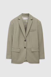 ANINE BING Quinn Blazer - Green Khaki - Front View