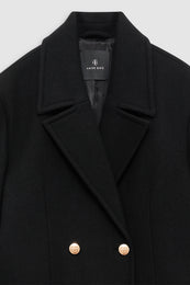 ANINE BING Raleigh Coat - Black - Detail View