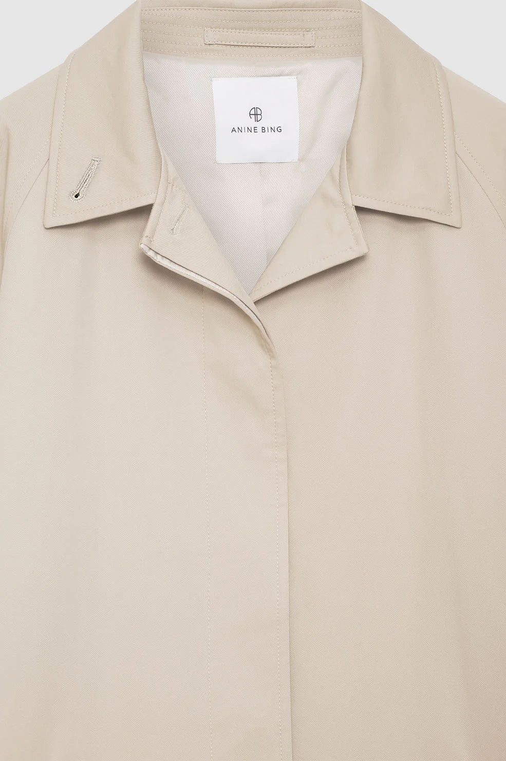 ANINE BING Randy Trench - Beige - Detail View