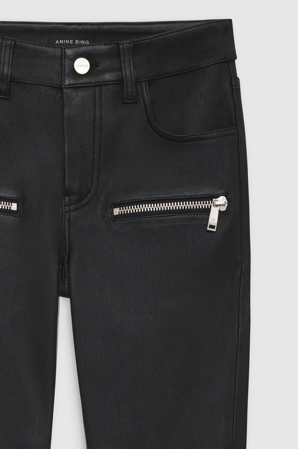 ANINE BING Remy Pant - Black - Detail View