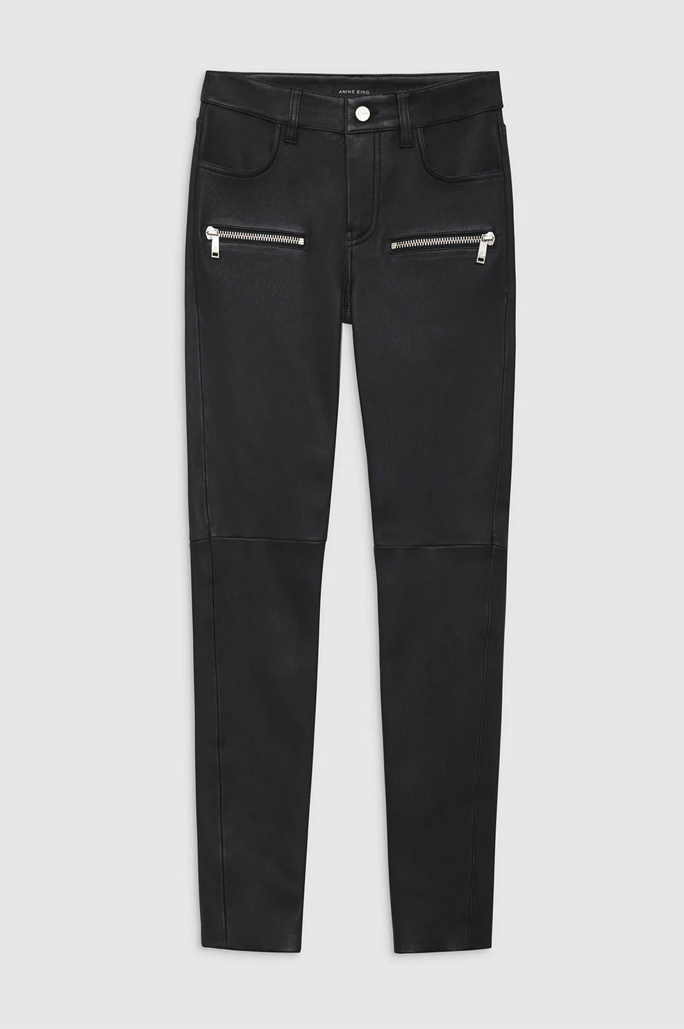 ANINE BING Remy Pant - Black - Front View