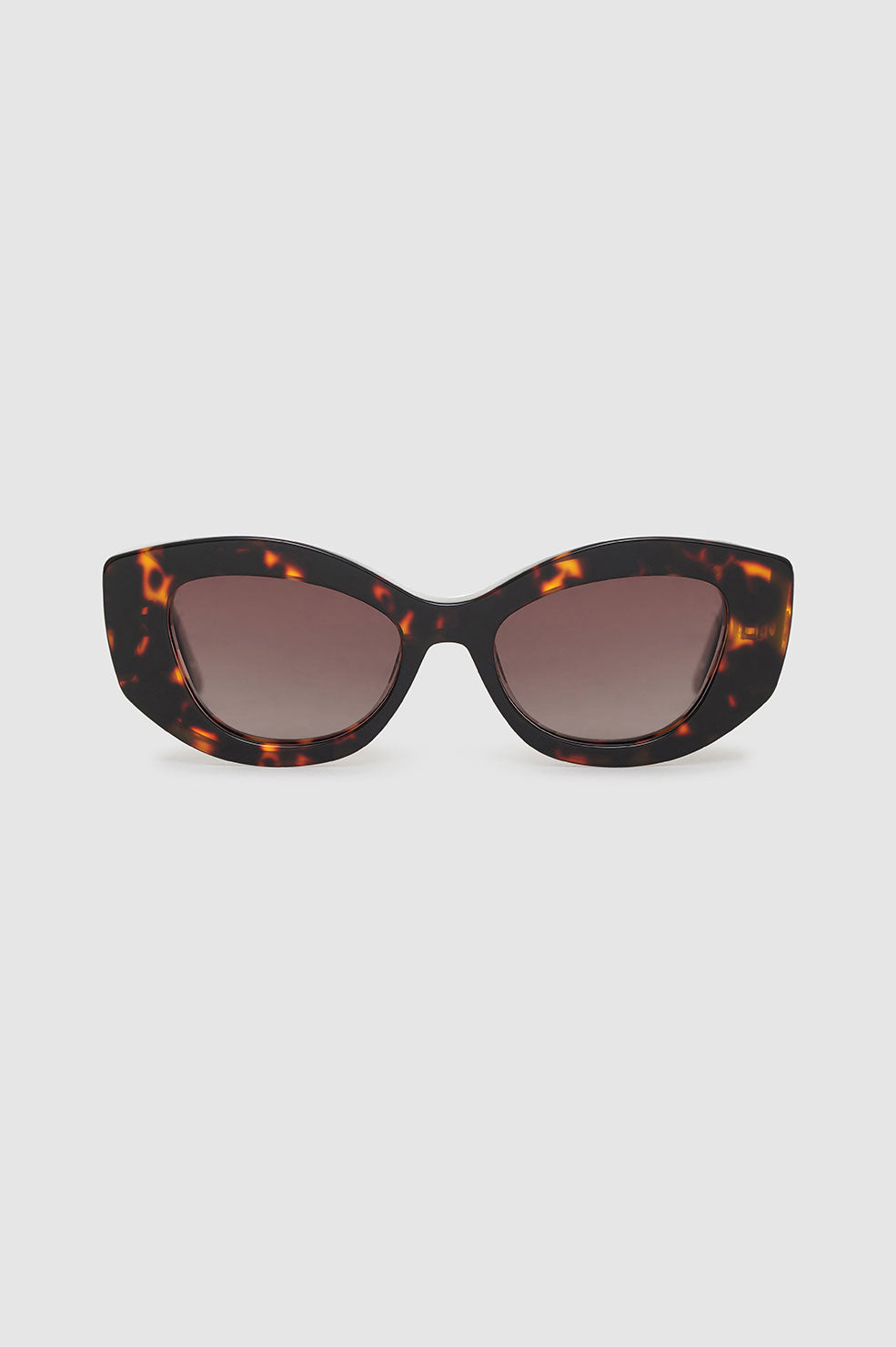 ANINE BING Rennes Sunglasses - Dark Tortoise - Front View