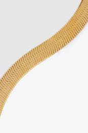 ANINE BING Ribbon Coil Necklace - Gold - Detail View