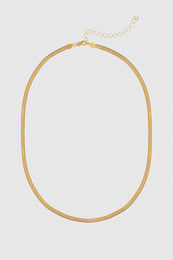 ANINE BING Ribbon Coil Necklace - Gold - Front View