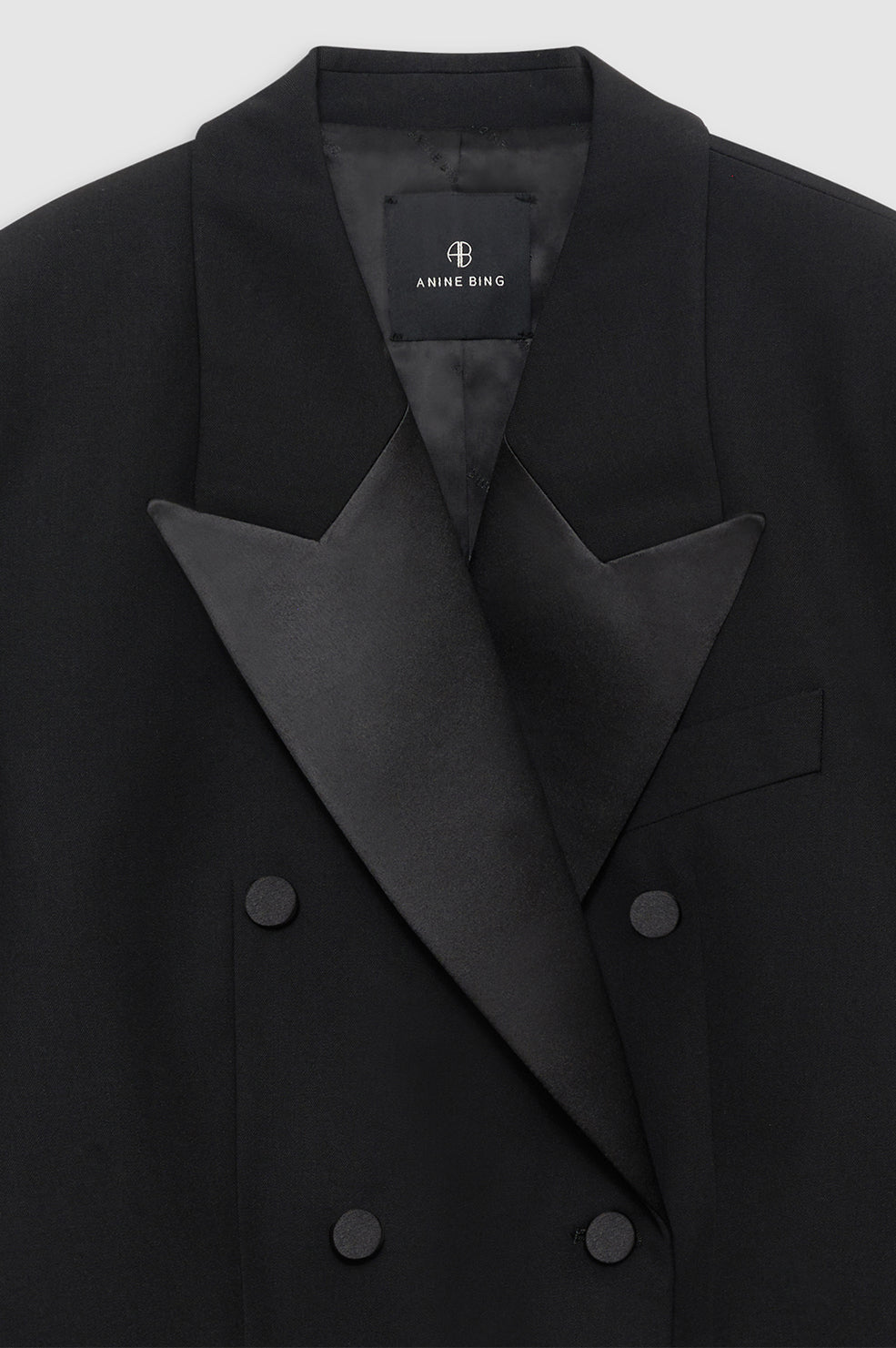 ANINE BING Ross Dress - Black - Detail View