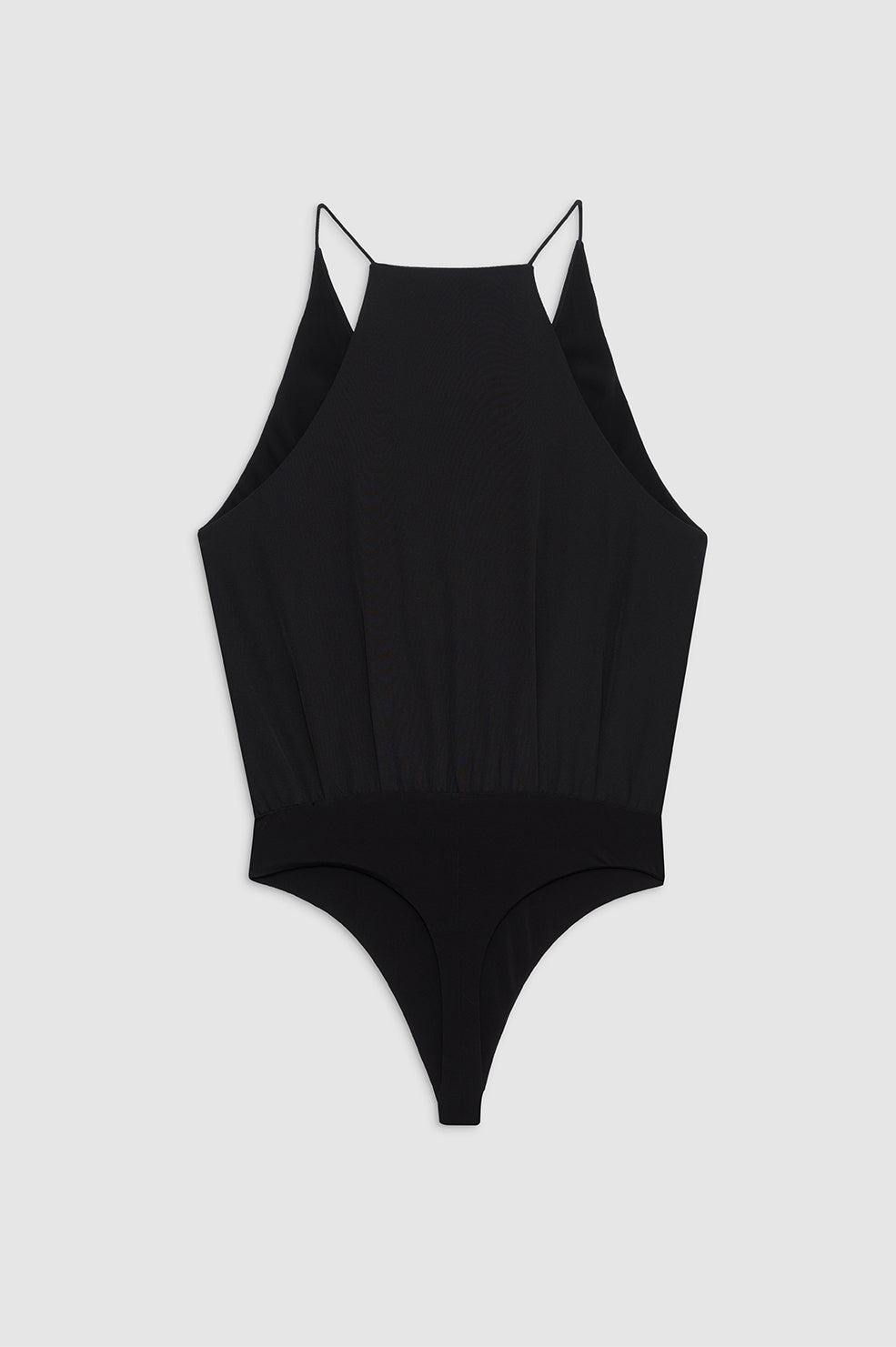 ANINE BING Shiloh Bodysuit - Black - Front View