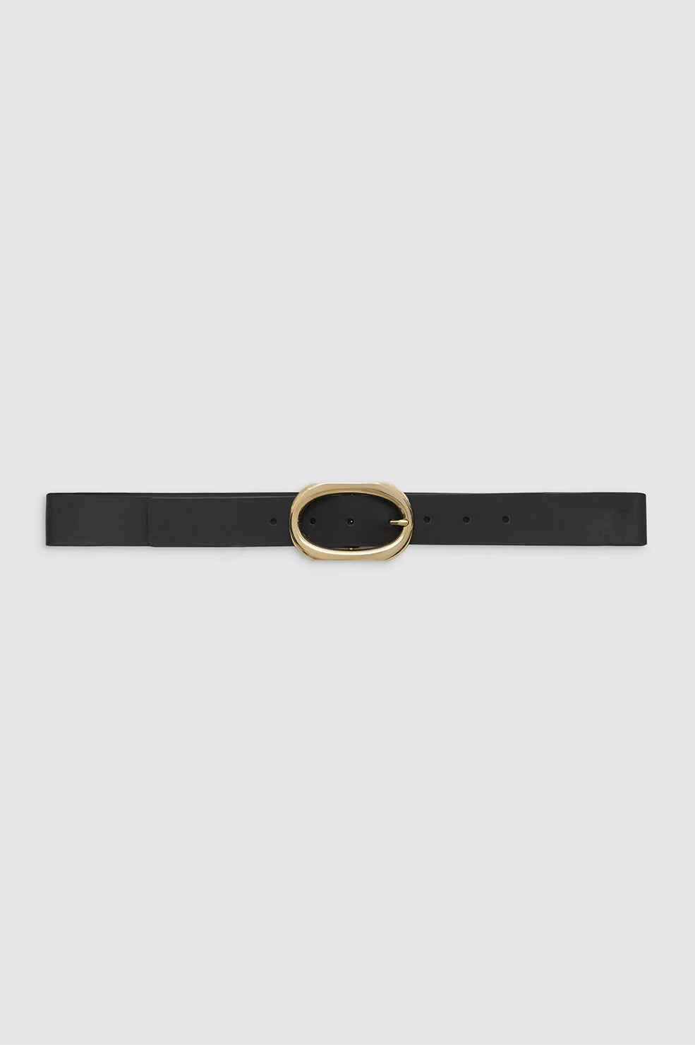 Signature Link Belt - Black With Gold