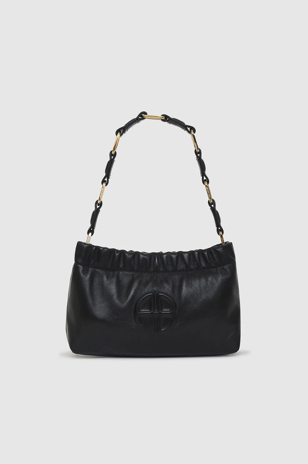 ANINE BING Small Kate Shoulder Bag - Black - Front View