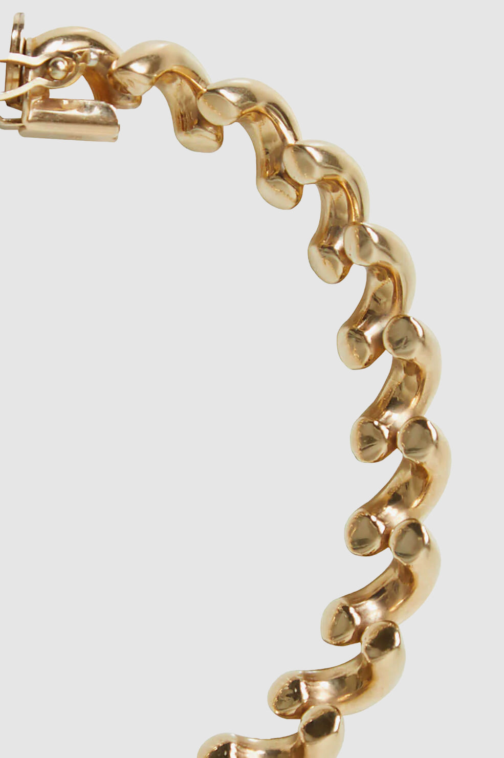 ANINE BING Spiral Necklace - 14k Gold - Detail View