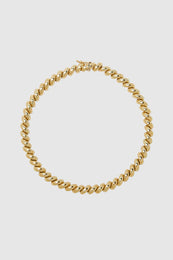 ANINE BING Spiral Necklace - 14k Gold - Front View