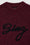 ANINE BING Sydney Crew Sweater Signature - Zinfandel - Detail View