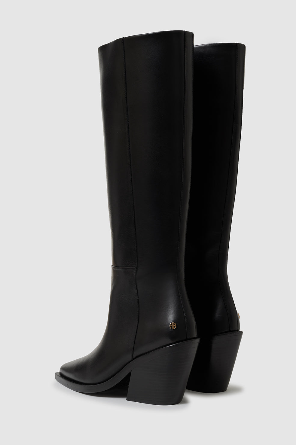 ANINE BING Tall Bekah Boots - Black - Back View