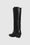 ANINE BING Tall Tania Boots - Black - Back View