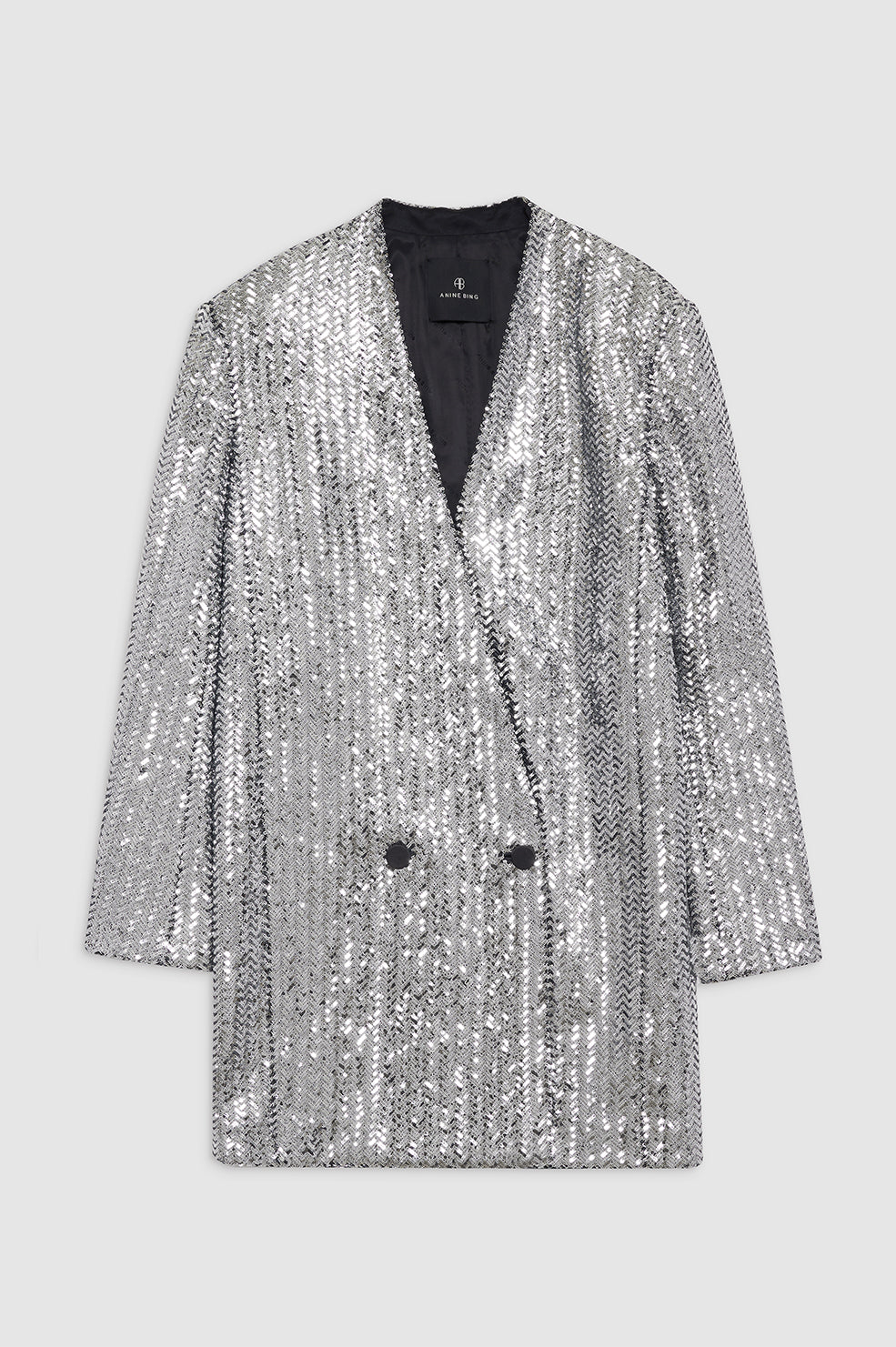 Veneda Mini Dress - Silver Sequin