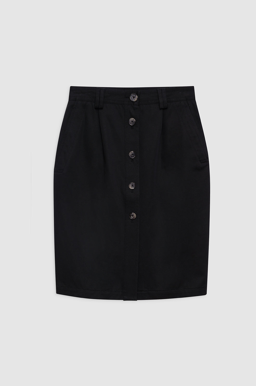 ANINE BING Zaire Skirt - Black - Front View