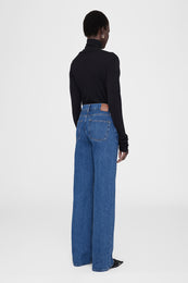ANINE BING Hugh Jean - Medium Indigo - On Model Back