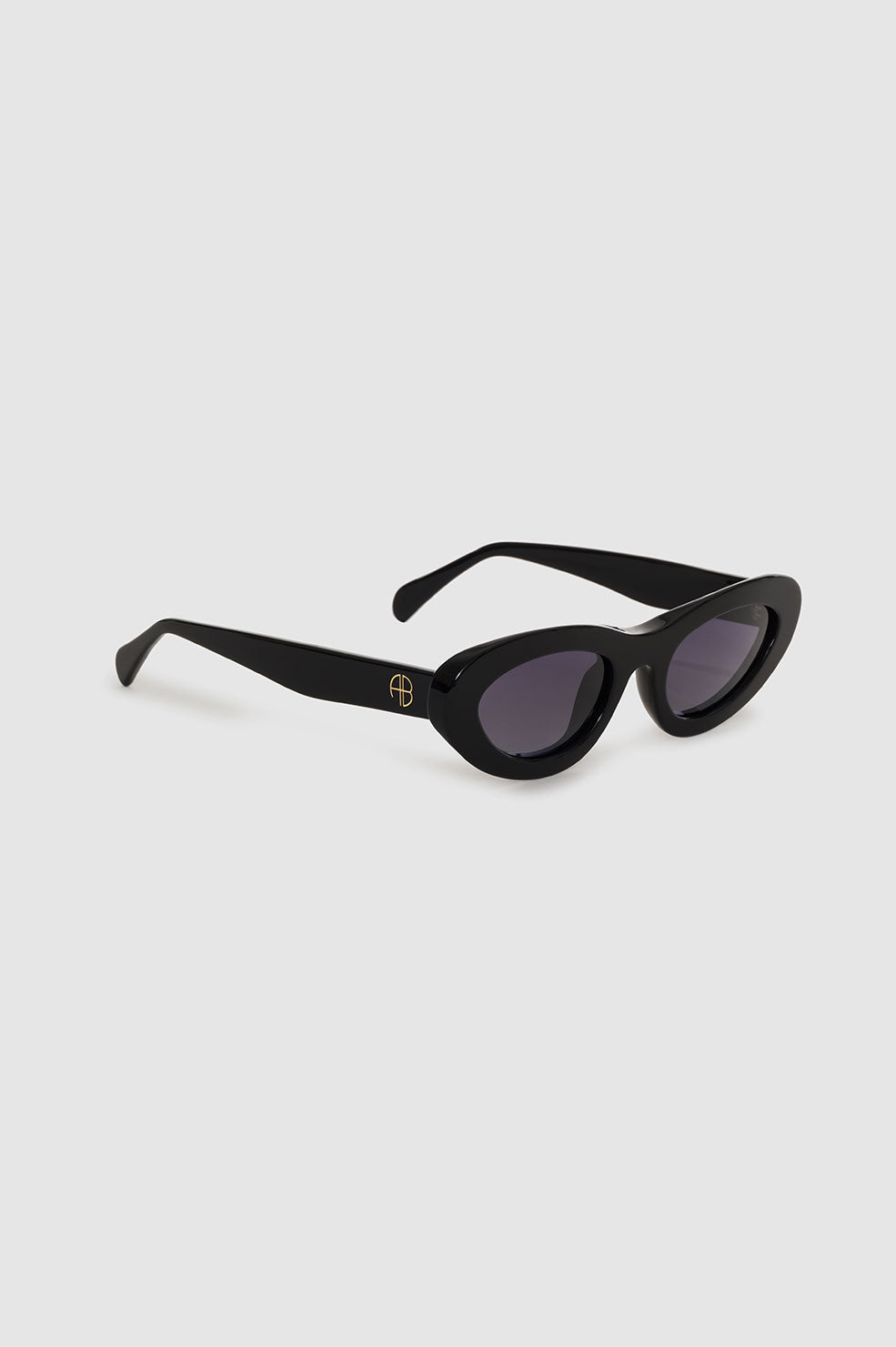 ANINE BING Roma Sunglasses - Black - Side View